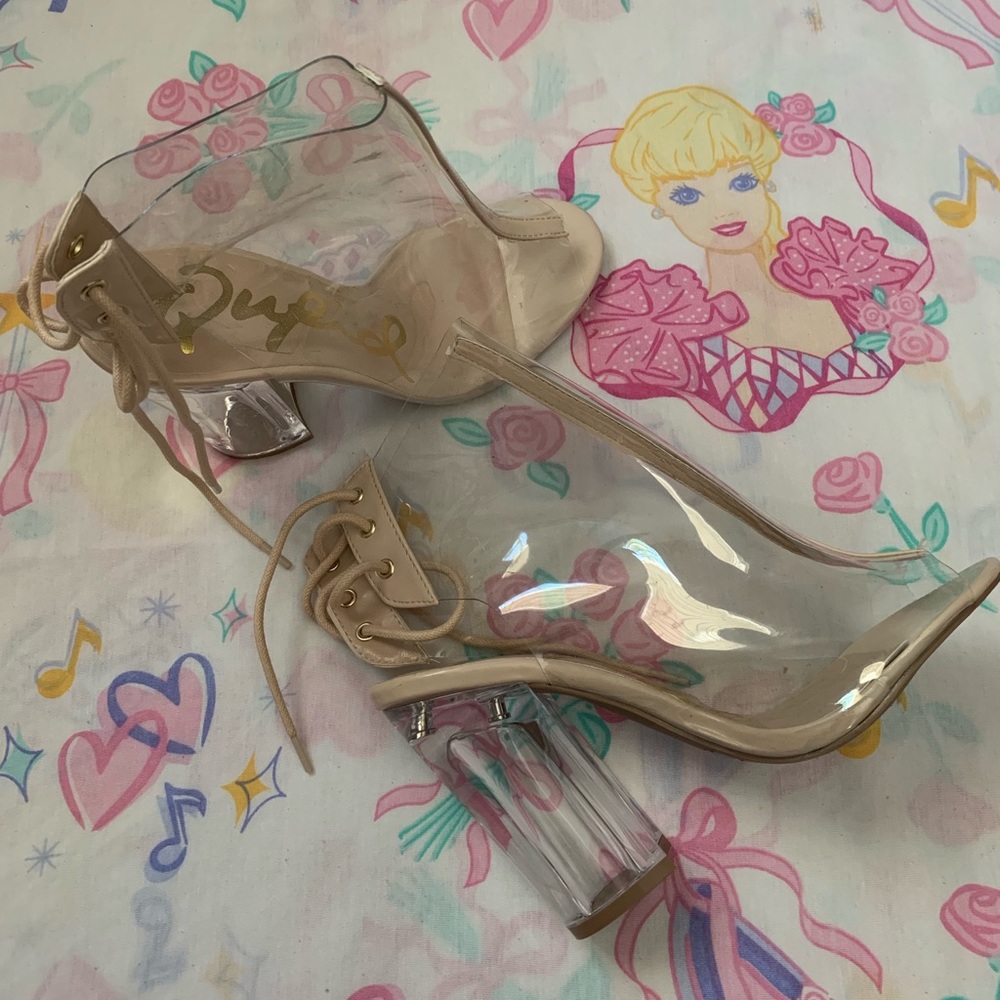 Clear Nude Barbie Heels 🎀